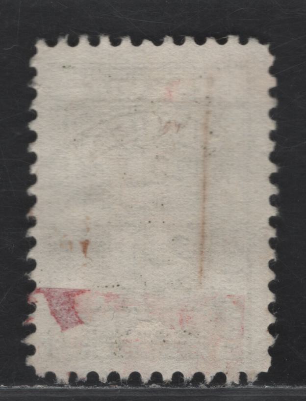 Lot 179 Canada Ryan#RS111 2/21lb Olive Green Numeral, 1951 Series Snuff Stamp Issue, A Fine Used Single, Vertical Ribbed Paper, So Very Likely A 1960s Reprint, Just Based On the 12 Dec 67 Overprint Cancellation.