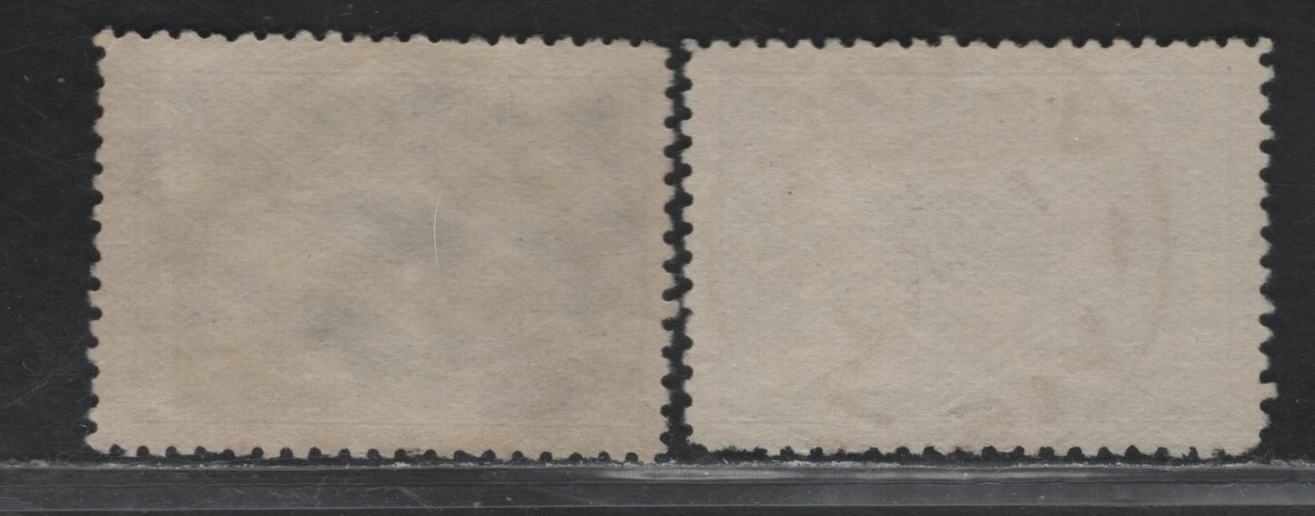 Lot 20 Australia (C)  SG#142 3d Blue Sydney Harbor Bridge, 1932 Sydney Harbor Bridge Issue, 2 Fine/Very Fine Used Singles, SON Late-Fee And Vermo, Victoria CDS Cancels