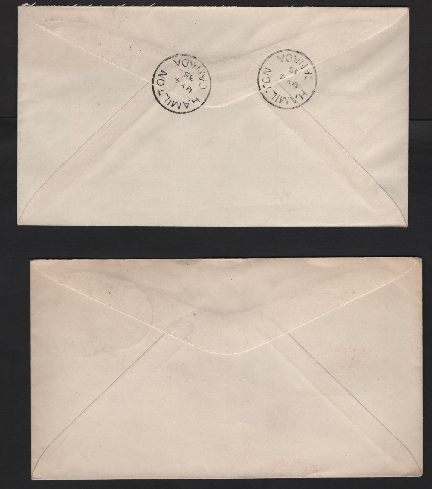 Lot 225 Canada 211-213 1c-3c Green - Carmine Princess Elizabeth - King George V & Queen Mary, 1935 Silver Jubilee Issue, 2 VF First Day Covers Dickenson Unknown Cachet A & Winnipeg Philatelic Society Cachets
