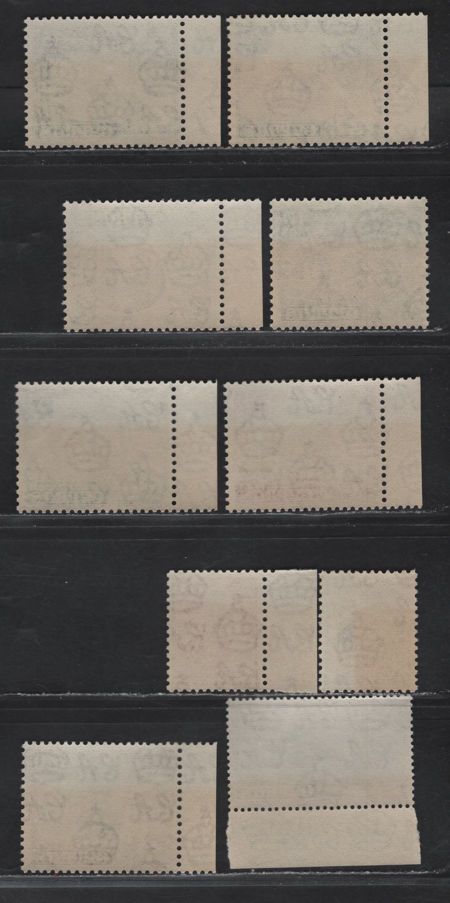 Lot 285 Cyprus (C) SG#173-175,176,177,178-183 2m Black Brown - 50m Turquoise Blue & Reddish Brown, 1955-1960 Queen Elizabeth Pictorial Isues, 10 VFNH Singles