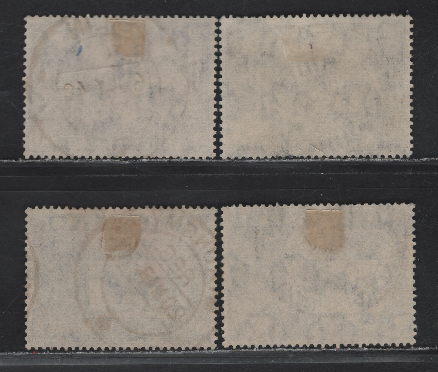 Lot 39 Burma SG#26-27 3a - 3a6p Violet - Light Blue & Blue King George VI, 1938-1940 KGVI Definitive Issue, 4 Very Fine Used Singles, Son Rangood, Bilin & Miaungiay CDS Cancels
