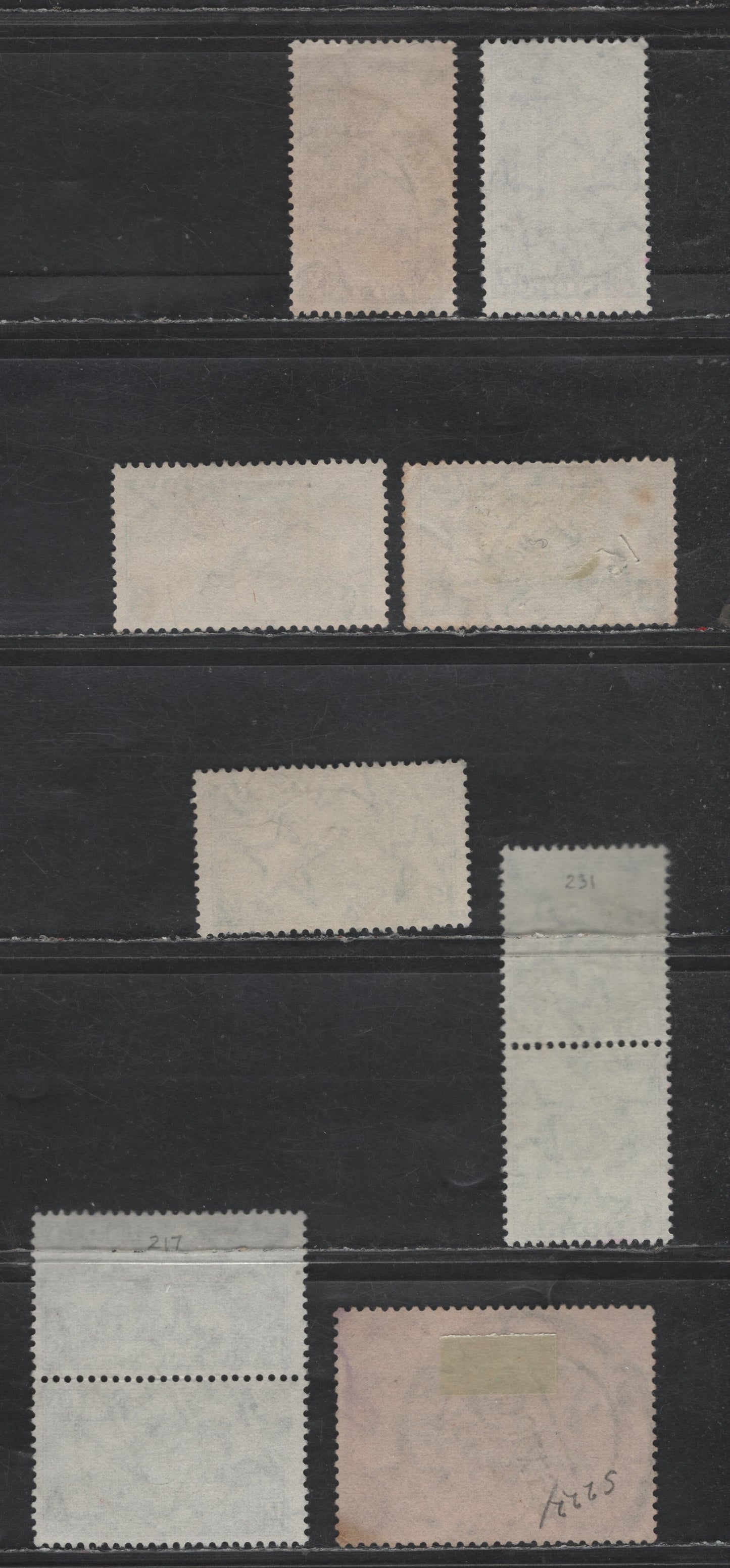 Lot 62 India (C) SG#316, 318-319, 324, 333,c 4a Lake - Bright Blue Pictorials, 1949-1950 Pictorial Definitives, 8 Very Good/Fine/Very Fine Used Singles & Pairs, Legible CDS Cancels