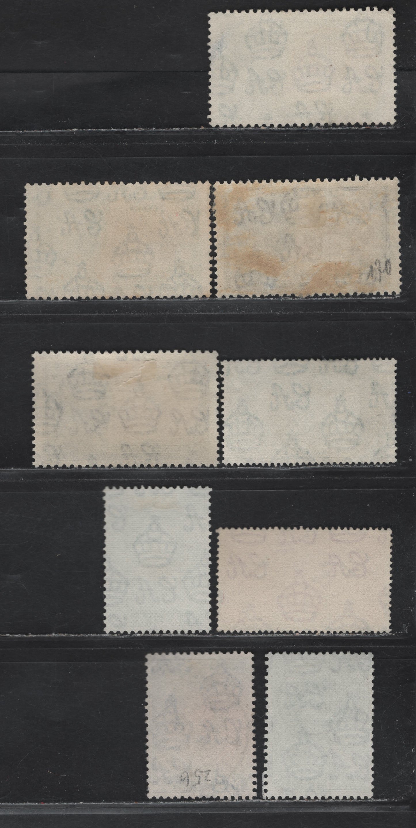 Lot 89 Malta (C) SG#210, 214-215, 255-256, 211 1/2d - 3d Green & Black - Blue Silver Jubilee - Visit of Princess Elizabeth, 1935-1950 Silver Jubilee - Visit of Princess Elizabeth Issues, 9 Very Fine Used Singles, SON Town Cancels