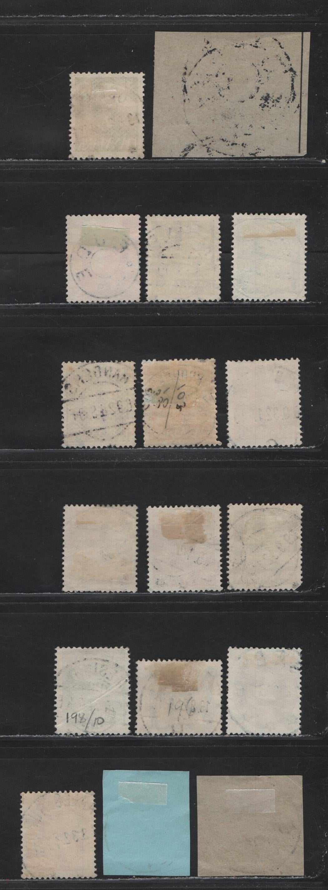 Lot 110 Denmark SC#159, 192, 194-195, 197, 213-215   , 1921-1930 Buildings - Birthday Of King Christian X Issues, 17 Fine/Very Fine Used Singles, SON Town Cancels