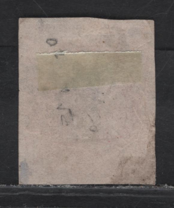 Lot 125 France SC#19d 80c Pale Carmine Lake Napoleon III, 1853-1860 Napoleon III Issue, A Fine Used Single, #441 Diamond Dotted Cancel, Small Internal Paper Wrinkle