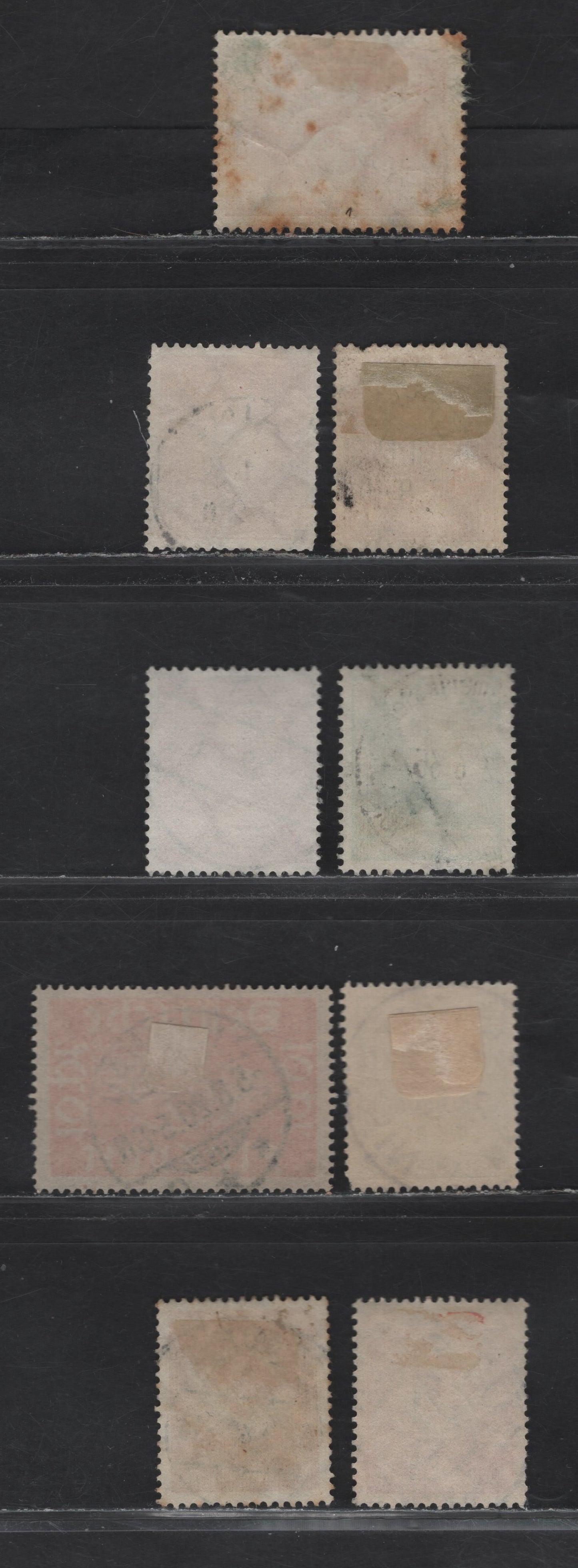Lot 161 Germany SC#346, 366, 373-374, C1, C46, OL5, O86, )91 10pf-50pf  Vermilion - Orange Yellow Traffic Wheel - Swastika, 1925-1934 German Traffic Exhibition - Official Issue, 9 Fine & VF Singles All With SON CDS Town Cancels