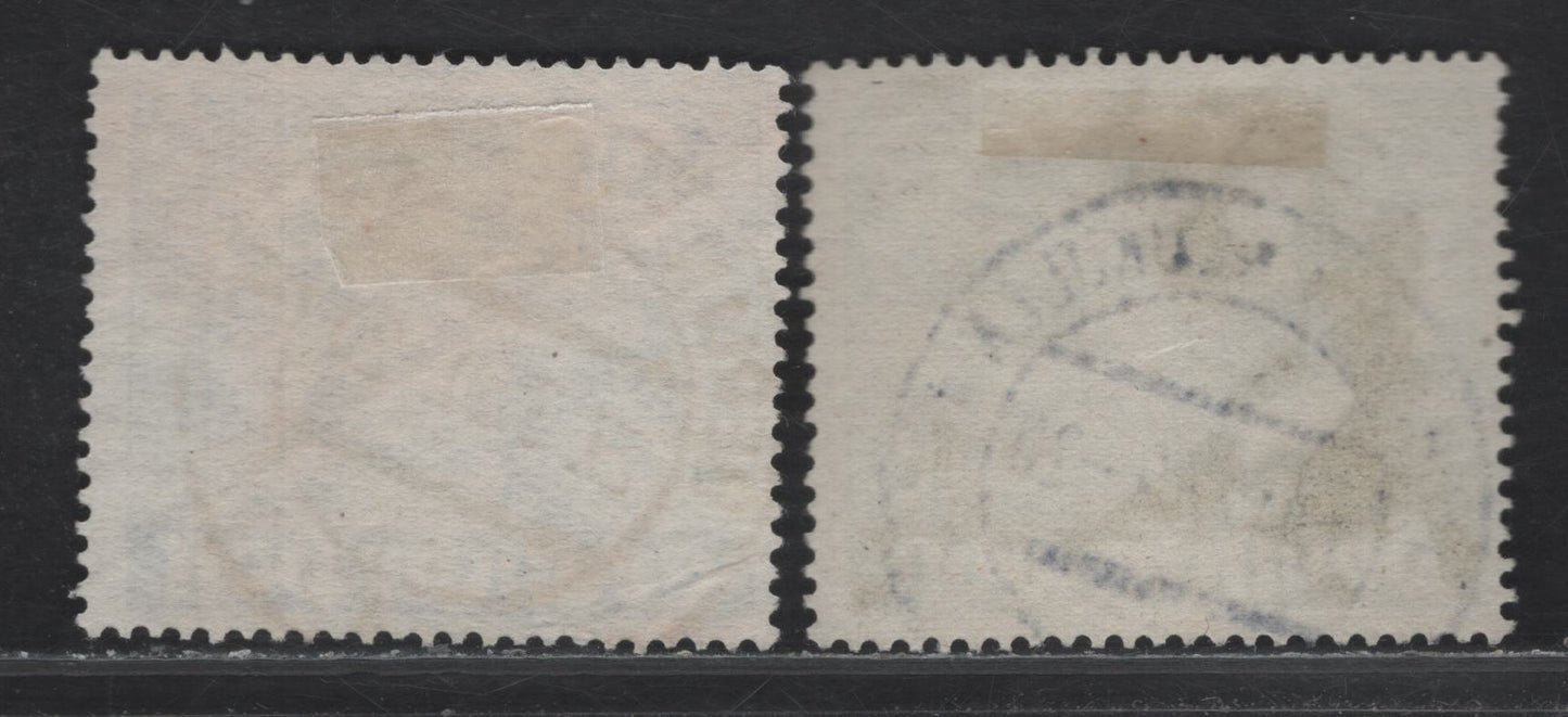 Lot 178 Germany - Berlin SC#9N61, 9N63 10pf, 30pf Green & Ultramarine Von Goethe, 1949 Von Goethe Issue, 2 VF and VG Singles With SON CDS Berlin Cancels, 30pf Has Light Creases