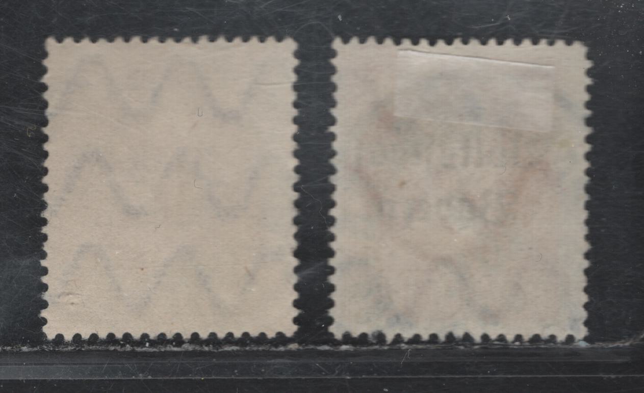 Lot 42 Bavaria SC#144, 148 30pf Orange, 75pf Red Brown, 1919 Plebiscite Overprints Issue, 2 F Used Singles With SON Cancels, Both Dated In 1919