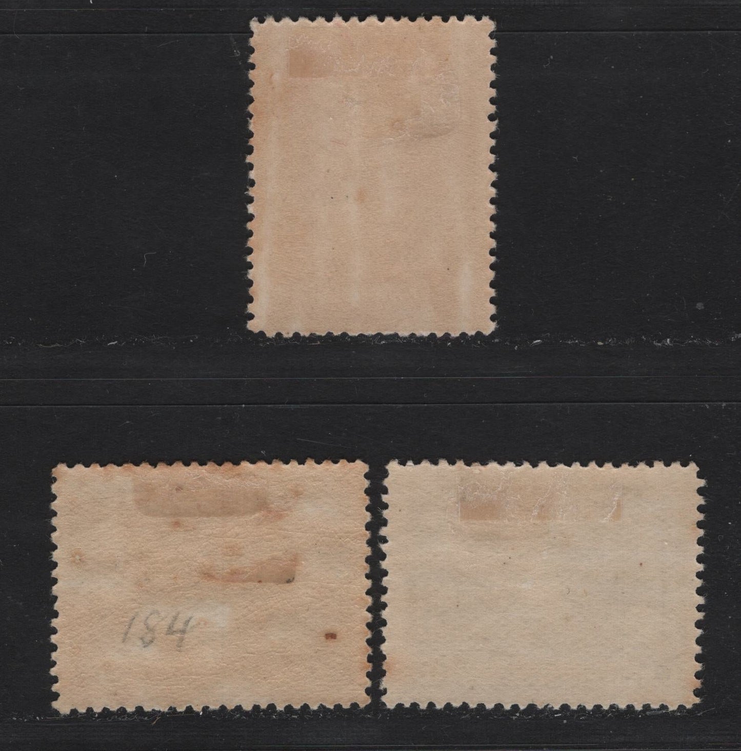 Lot 165 Newfoundland #166-168 4c-6c Magenta - Ultramarine Prince of Wales - Newfoundland Hotel, 1929-1931 Re-Engraved Publicity Issue, 3 Fine & VFOG Singles