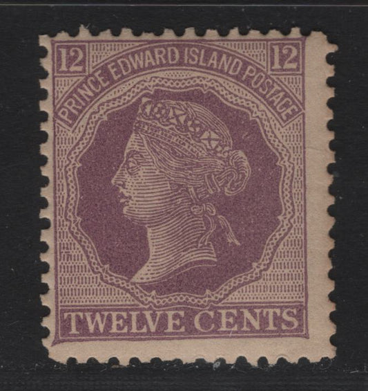 Lot 24 Prince Edward Island #16 12c Violet, 1872-73 Cents Issues, A FNH Single Perf 12.25