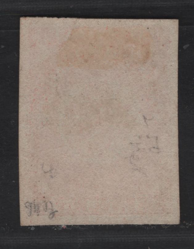 Lot 28 Newfoundland #8 8d Scarlet Vermilion, 1857 Pence Issue, A VFUN Single Slightly Sulphretted