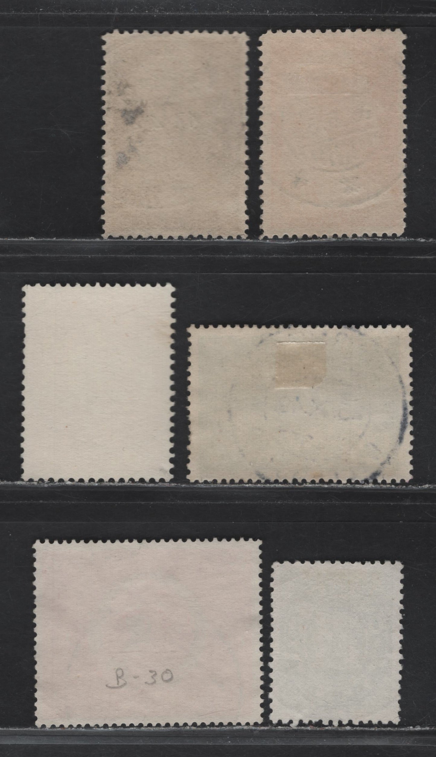 Lot 281 Netherlands Antilles & Netherlands SC#130, 136, 139, 203, B329 2.5c-15c+5c Green - Red, 1936 Numeral & Queen Wilhelmina Definitives - 1957 50th Anniversary of Scout Movement, 6 VF Used Singles With SON CDS Town Cancels