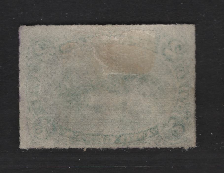 Lot 64 Newfoundland #38 2c Green, 1876-1879 Rouletted Cents Issue, A Fine Used Single On Paper Type Cents-NN