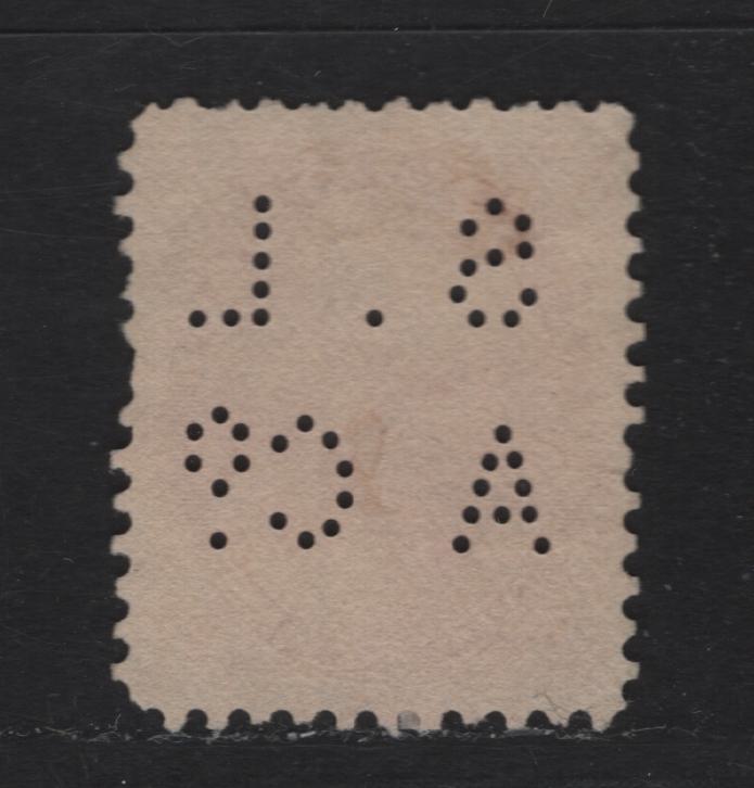 Lot 218 Canada (C)#77var 2c Carmine Queen Victoria, 1898-1902 Numeral Issue, A Fine Unused Single Die 1, Sun Life Assurance Co Perfin,, Pos 1.