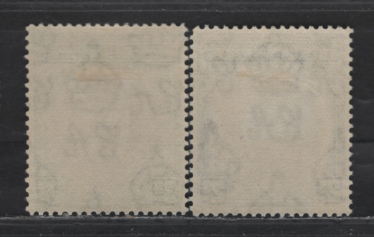 Lot 57 Bahamas SG#131a, 132 2/- - 3/- Slate Purple & Indigo - Slate Purple & Myrtle Green Badge of the Colony, 1931-1946 Badge of the Colony, 2 VFOG Singles, 1942 Printings