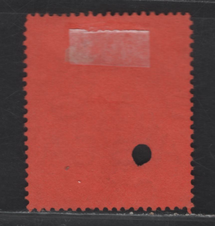 Lot 116 Bermuda SG#121e £1 Bright Violet & Black on Scarlet King George VI, 1938-1953 KGVI Pictorial Issue, A Fine Used Single, December 1952 Printing With Revenue Punch Cancel, Ordinary Paper, Perf 13.25x13.