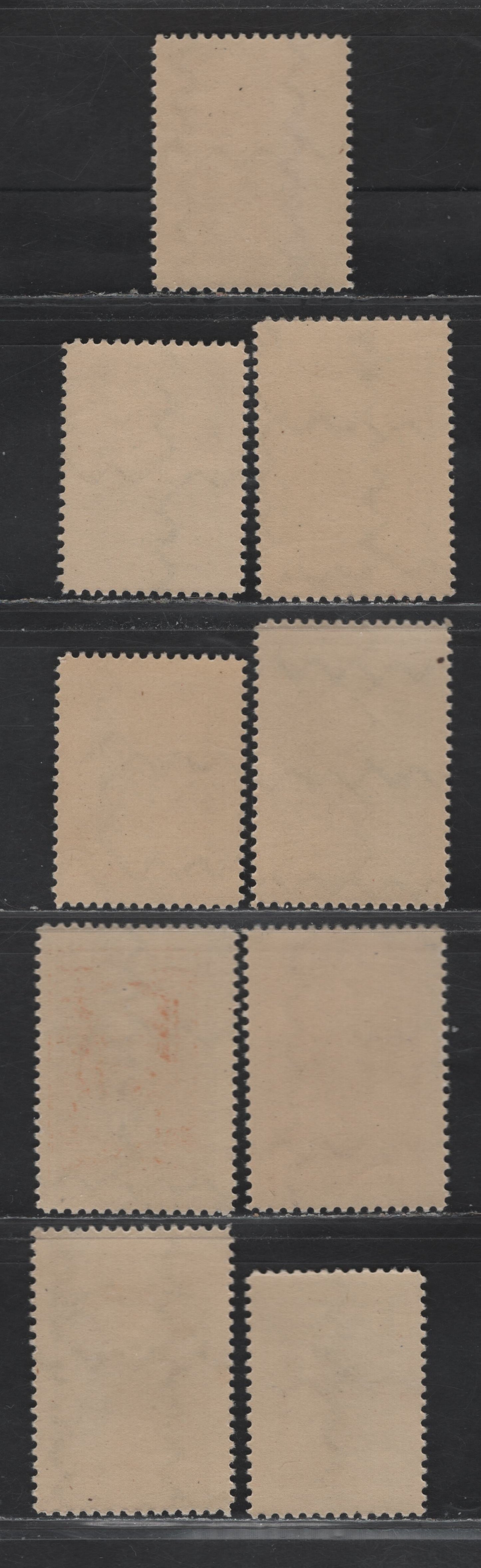 Lot 178 Lithuania SC#81-89 10sk - 1awk Rose - Orange & Black , 1920 Opening of Nat'l Assembly Issue, 9 F/VFNH Singles