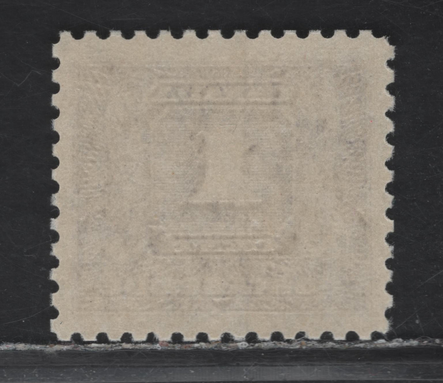 Lot 300 Canada (C) #J6 1c Reddish Violet Numeral, 1930-1932 2nd Postage Dues, A VFJNH Single, Paper BABN-DDD, Jumbo Margins, Perf 10.9, Design Size 21.75x18.5mm.