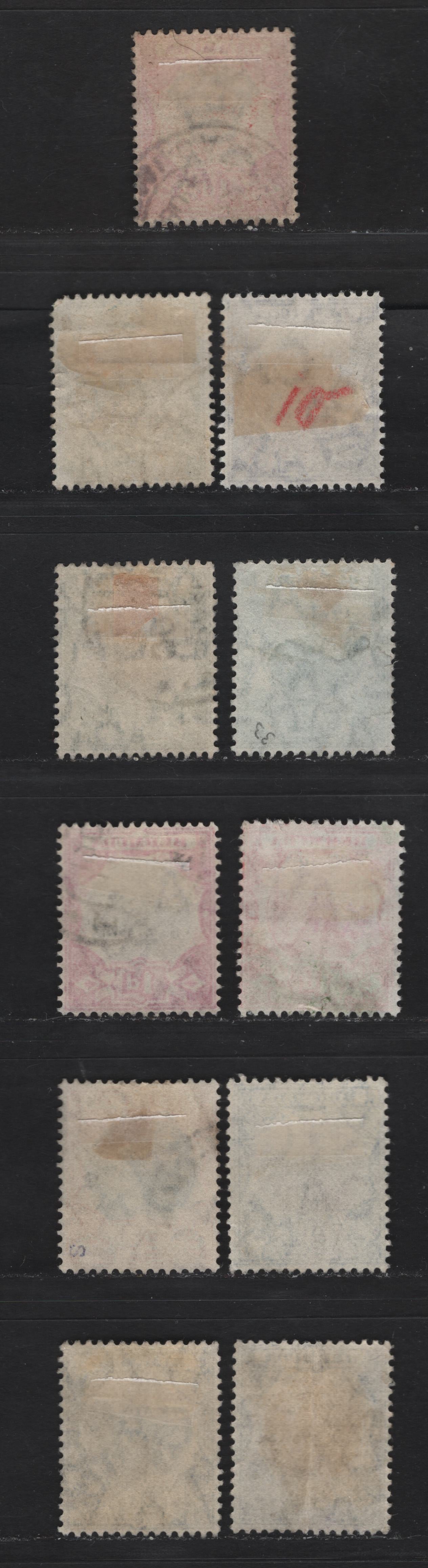 Lot 39 Bermuda (C)SG#34-41 1/4d - 2.5d Brown & Violet - Blue Dry Docks, 1906-1910 Dry Docks Definitive Issue, 8 Fine/Very Fine Used Singles, Multiple Crown CA Wmk