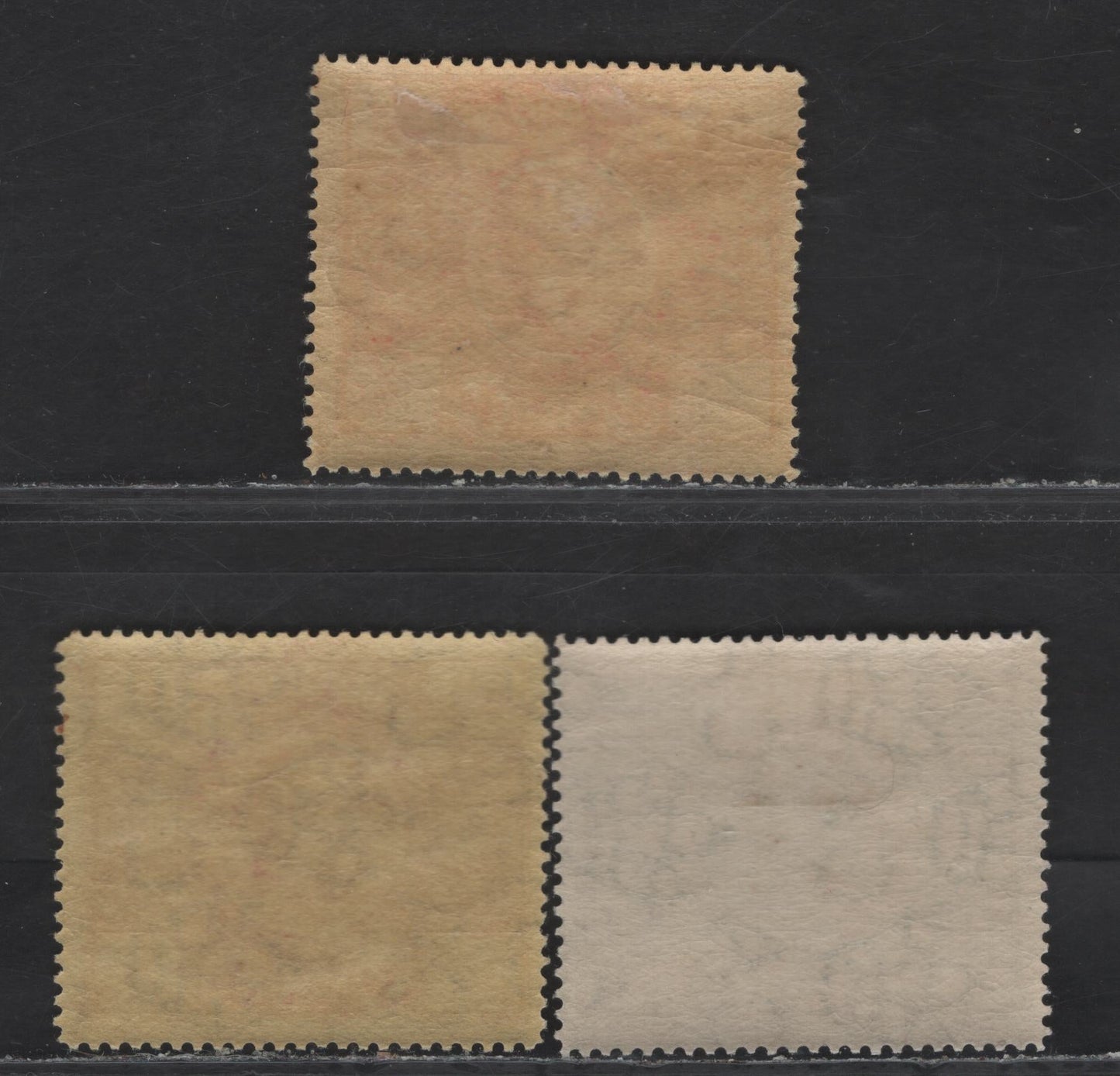 Lot 66 Bermuda SG#68, 70-71 2d - 4d Gray - Red on Pale Yellow Representative Institutions, 1921 Tercentenary of Representative Institutions Issue, 3 FOG Singles