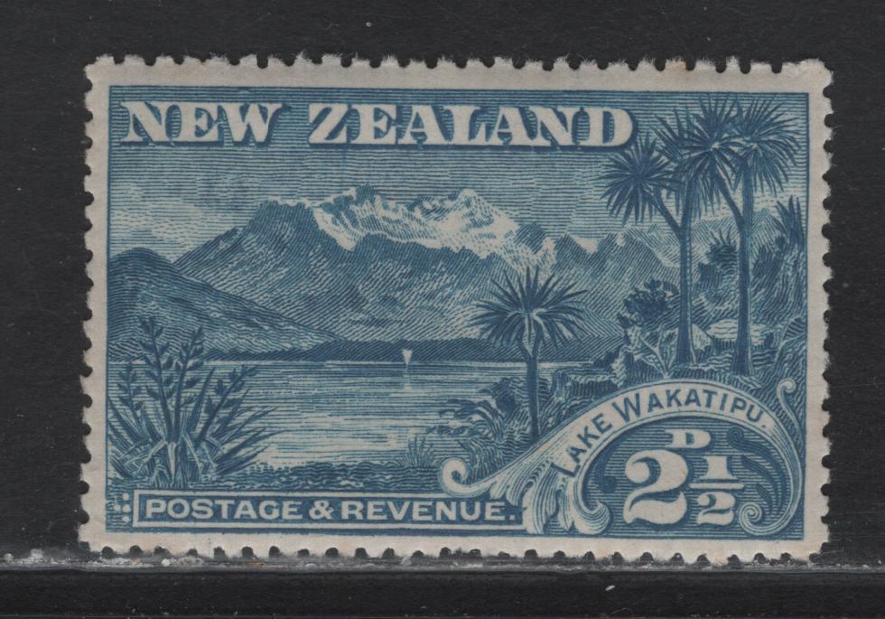 Lot 216 New Zealand (C) SG#250 2.5d Blue , 1898 Waterlow Pictorial Issue, A VFOG Single, Inscribed Wakatipu