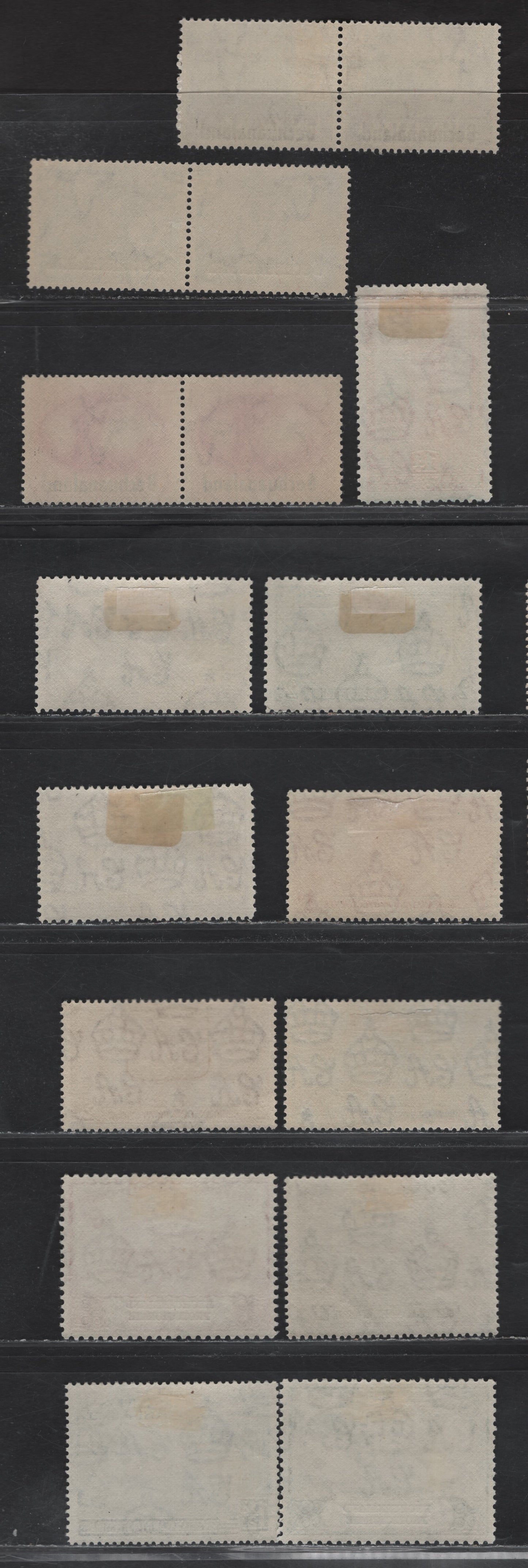 Lot 279 Bechuanaland (C) SG#115-117, 129-135, 138-141 1d - 1/- Scarlet - Olive , 1937-1949 Coronation - UPU Issues, 14 VFOG Singles