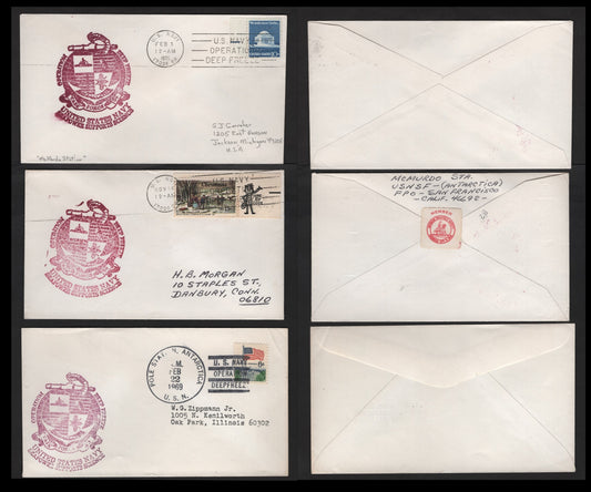 Lot 318 Argentina (C) 1975 & 1976 Base Brown Antarctic Tourist Expedition, 2 Very Fine Used Covers, Both With Different Cachets, One Is Unaddressed & Unsealed, The Other Addressed To Germany.