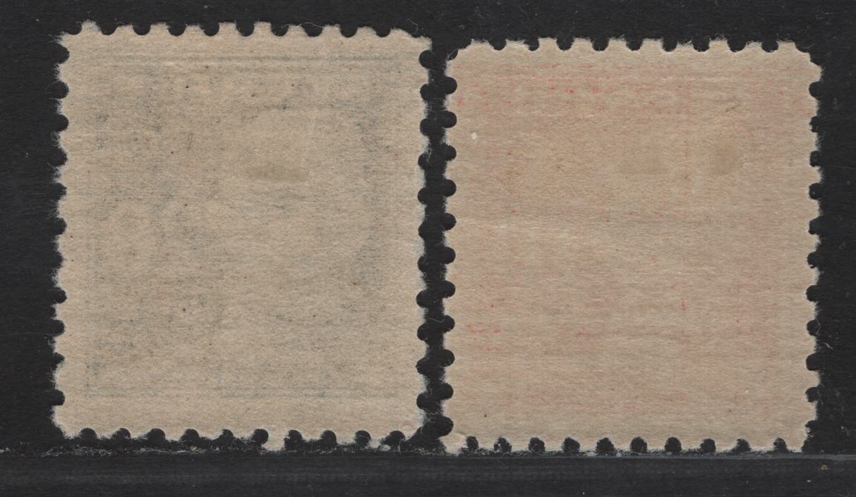 Lot 61 Sweden SC#142-143 10o - 20o Rose - Blue King Gustaf V, 1920-1921 King Gustaf V Issue, 2 VFOG Singles, Perf 10, Unwatermarked