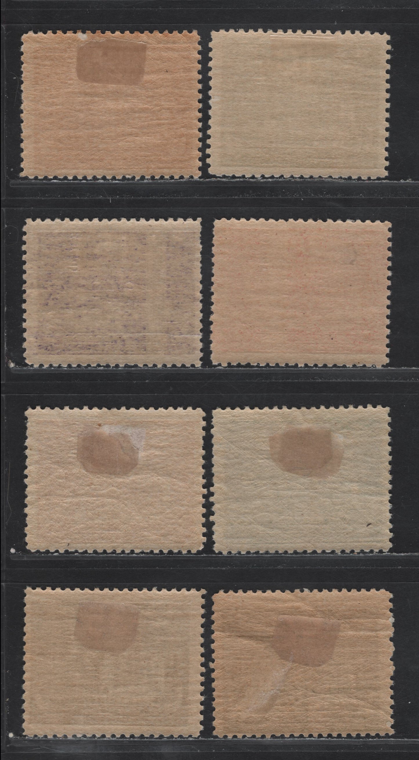 Lot 88 Sweden SC#197-204 5o - 40o Red Brown - Olive Green Stockholm SkylineKing Gustaf V, 1924 UPU Issue, 8 F/VFOG Singles