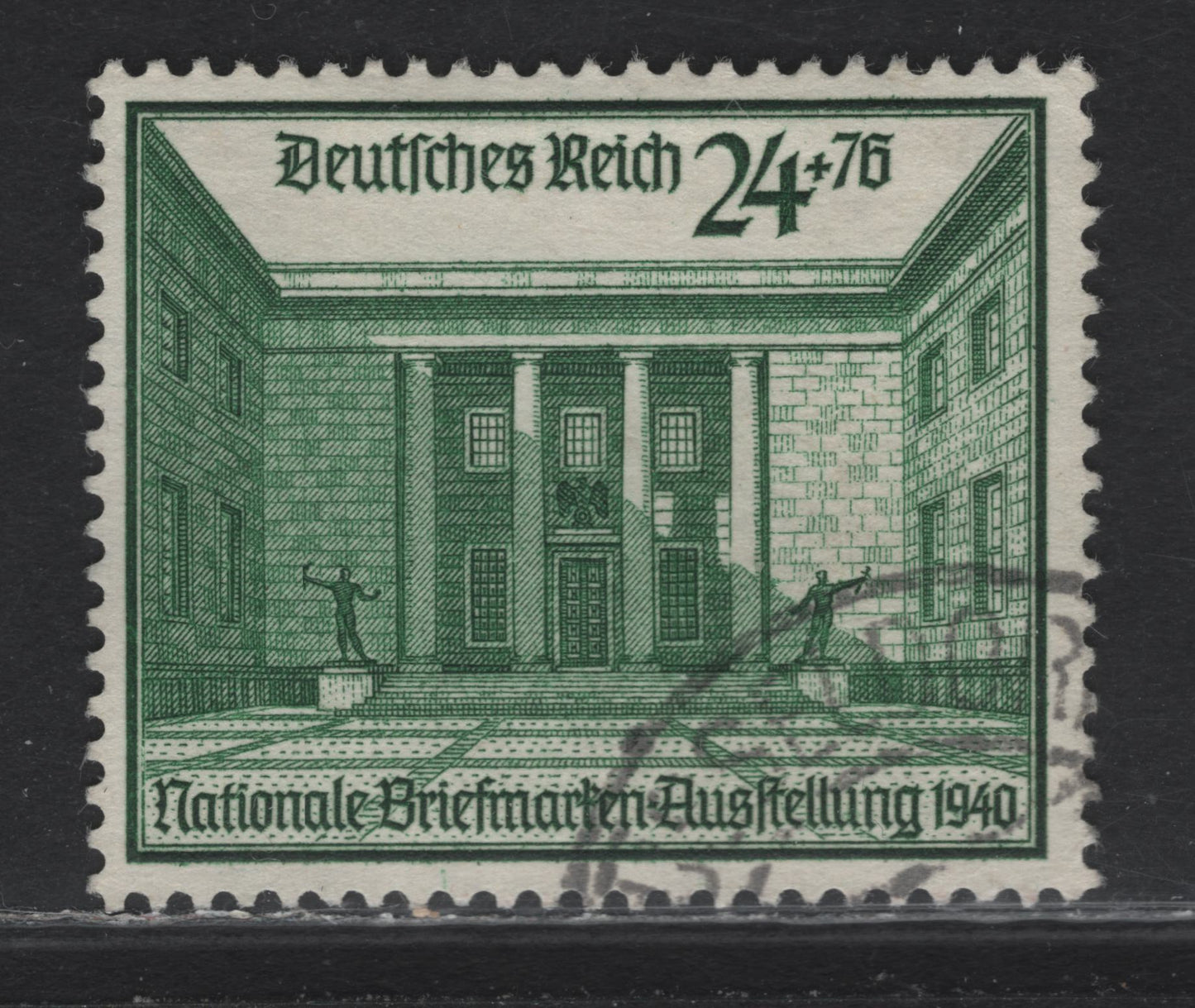 Lot 206 Germany SC#B169 24+76pf Dark Emerald Green , 1940 2nd National Stamp Exhibition, A Very Fine Used Single