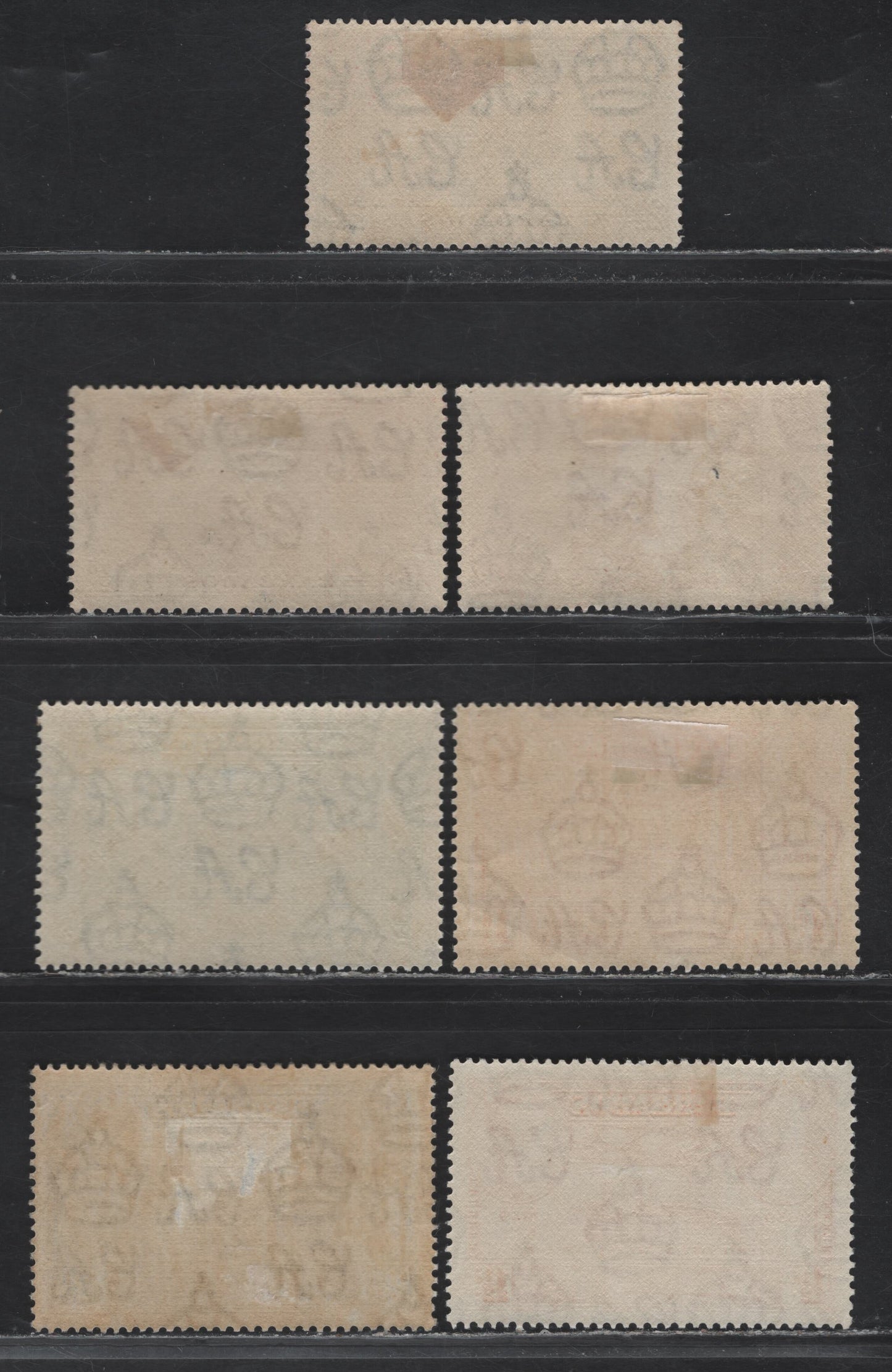 Lot 333 Barbados (C) #245-247, 257-260 1/2d-2.5d Green - Ultramarine King George VI & Queen Elizabeth-Charles I & George VI & Assembly Chamber, 1937 Coronation & 1939 Tercentenary Of General Assembly Issues, 7 VFOG Singles