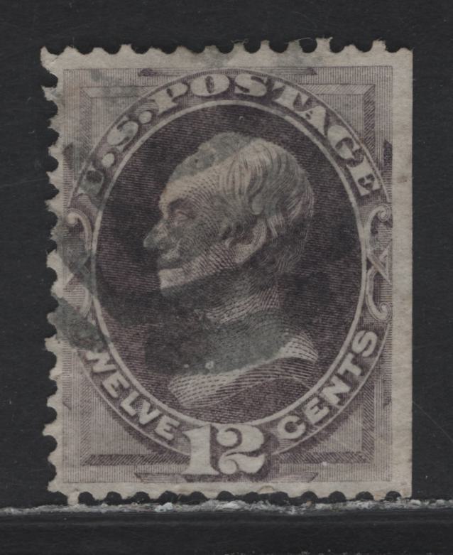 Lot 60 United States (C) SC#151 12c Dull Violet , 1870-1871 Large Banknote Issue, A Fine Used Single, Hard Paper National Banknote Printings Without Grill