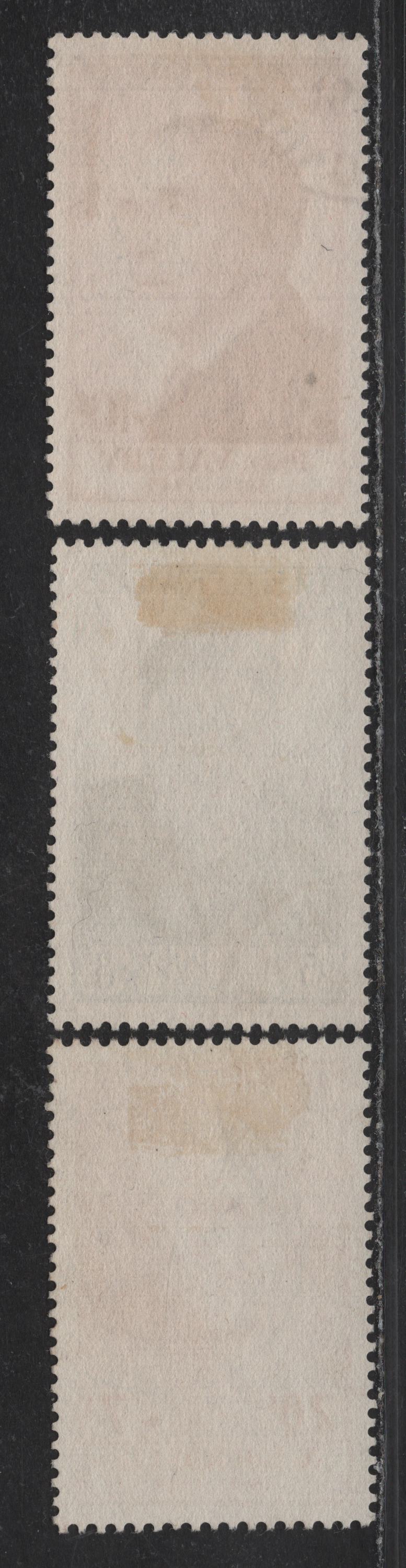 Lot 73A France (C) SC#B288-B290 20fr+7fr - 30fr+10fr Crimson - Deep Claret , 1954 Portraits Semi Postals, 2 Very Fine Used Singles
