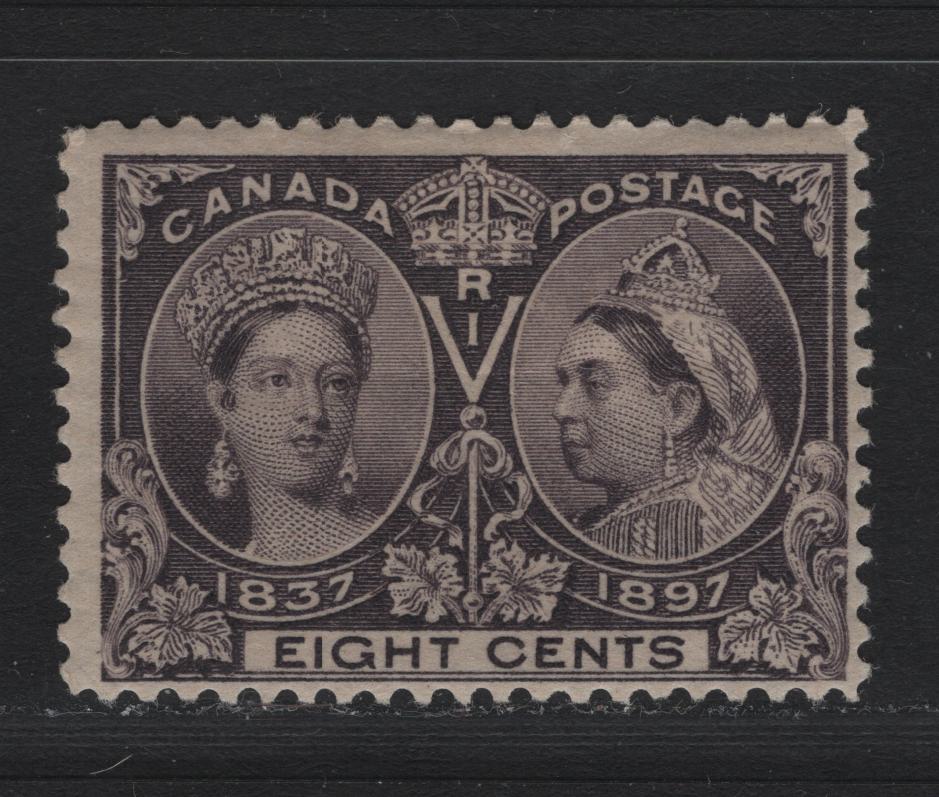 Lot 14 Canada (C) #56 8c Blackish Violet Queen Victoria, 1897 Diamond Jubilee Issue, A FOG Single, ABN-U Paper, Perf 12