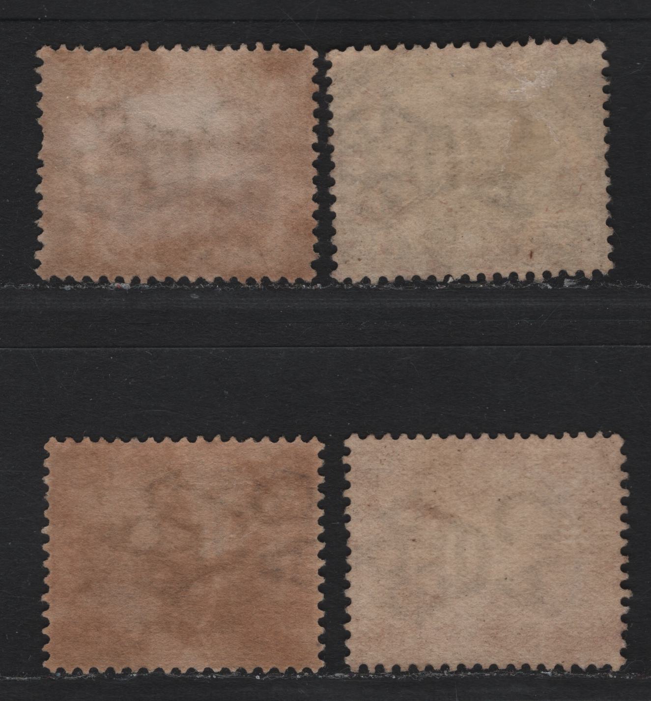 Lot 108 Federated Malaya States (C) SG#15b, 16b, 20b 1c - 10c Gray Brown & Green - Gray Brown & Purple , 1900-1901 Tiger Keyplates, 4 Very Fine Used Singles, Some Toning On 1c & 10c Claret
