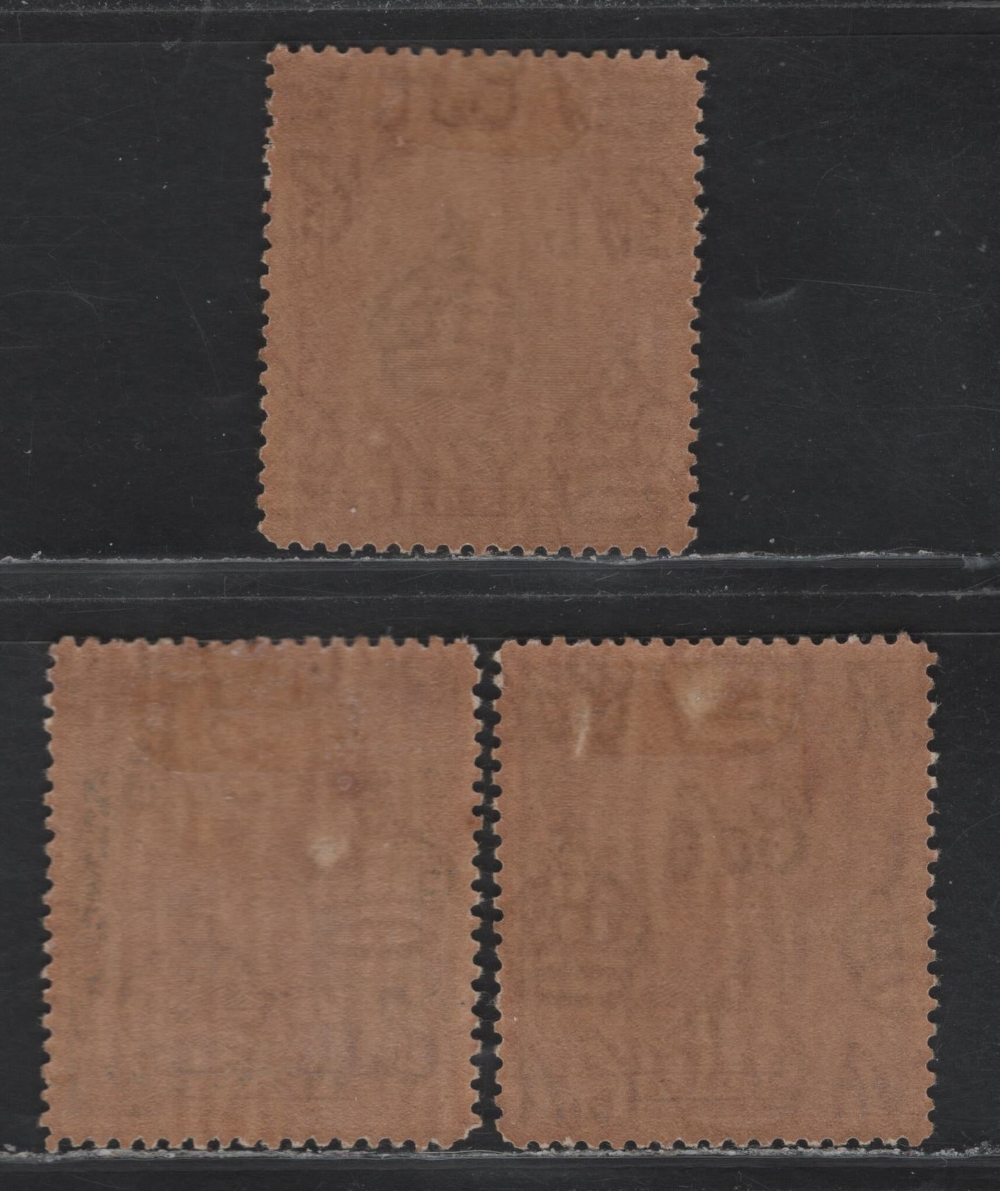 Lot 145 Malaya - Kedah (C) SG#62, 65-66 25c - $1 Ultramarine & Purple - Black & Green , 1937 Sultan Abdul Hamid Halimshah Issue, 3 F/VFOG Singles, Toned Gum