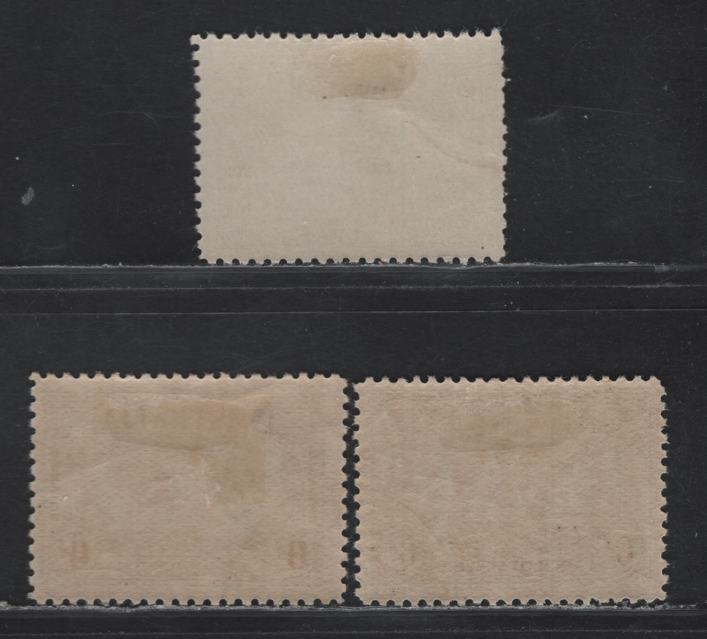 Lot 17 Australia (C) SG#115, 123, 139 3d - 6d Green - Sepia , 1929-1931 Airmail Issue, 3 Fine/Very Fine Used Singles, CTO Examples With Full Gum, Likely From Specimen Sets, Maybe Listed In The Brusden-White Australian Cataloges.