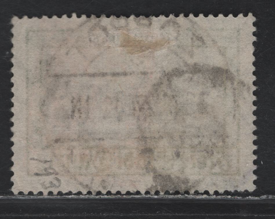 Lot 321 Danzig SC#193 (Michel 207) 1g Yellow Green & Black Oliva Castle, 1924-1932 Landmark High Value Definitives, A VF Used Single Favour Cancel Applied Over Parcel Post Cancel