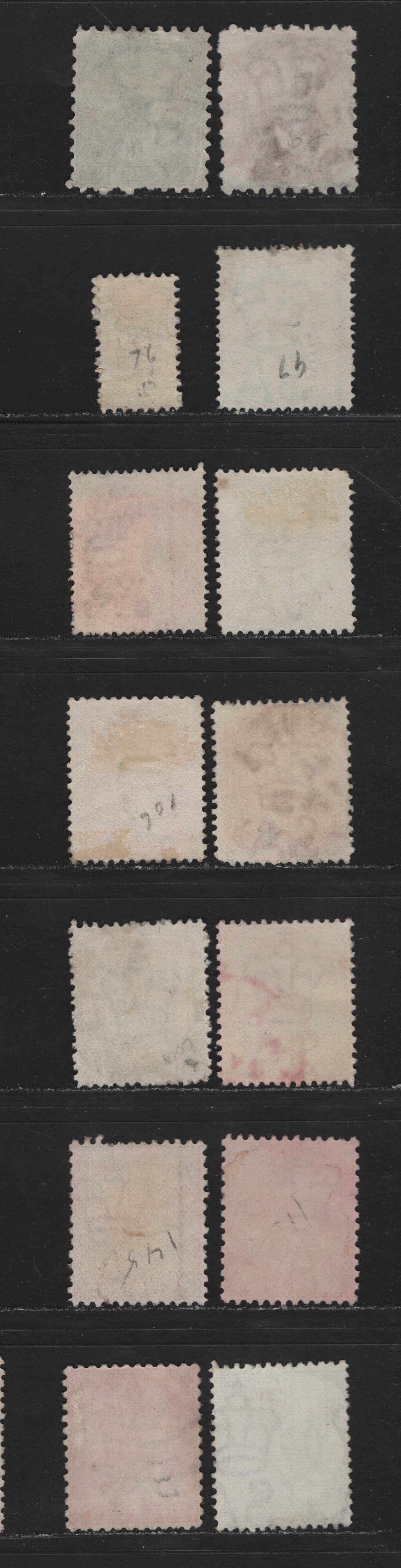 Lot 35 Australia - South Australia (C) SG#O83/294a 1/2d-2.5d Pale Brown - Deep Blue Queen Victoria & Kangaroo, 1876-1912 Surface Printed Sideface Issue, 14 Fine & VF Used Singles Wmk Crown Over SA, Perf. 15 & 13 And Crown Over A, Perf. 12 x 11.5