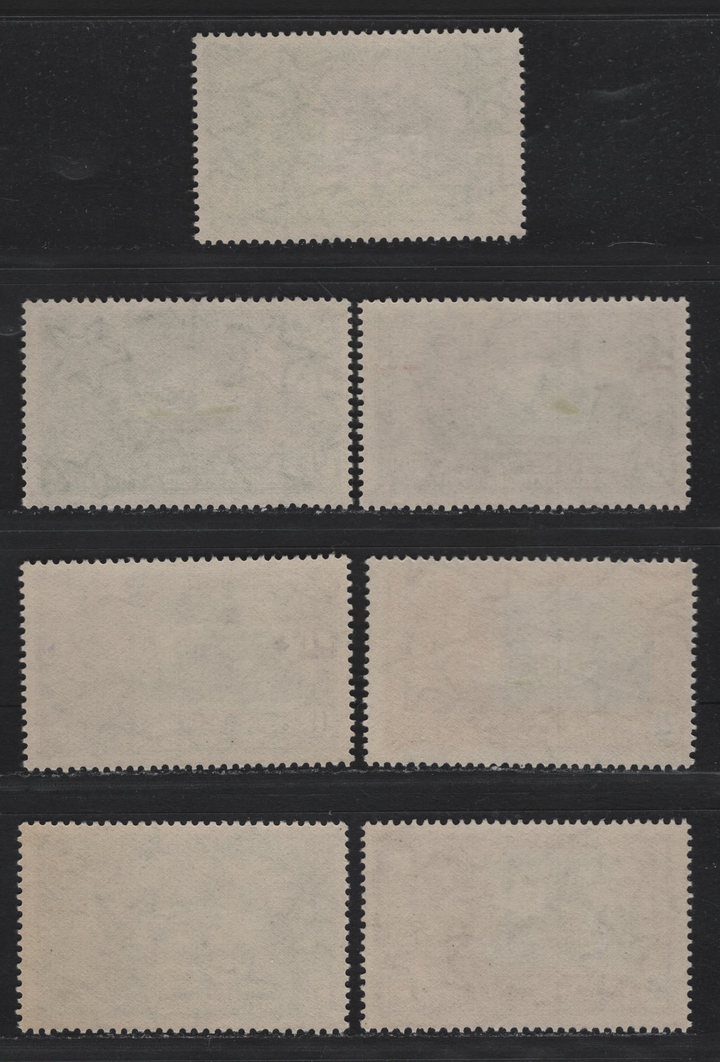 Lot 45 India (C) SG#241, 245, 240w, 242w, 243w, 244w, 246w 1/2a-8a Black & Yellow Green - Black & Purple Various Landmarks, 1935 Silver Jubilee Issue, 7 Fine & VFOG Singles Wmk Stars Pointing Right & Left