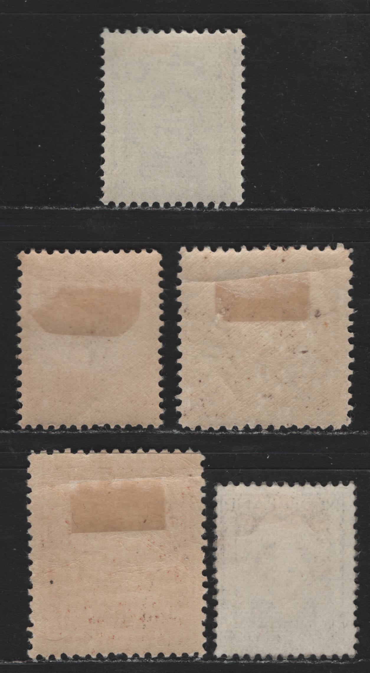 Lot 25 Netherlands SC#140-141, B6-B8 2c - 10c+2.5c Brown - Vermillion , 1924 Centenary Of Royal Dutch Lifeboat Society - Child Welfare Semi Postal Issues, 5 F/VFOG Singles