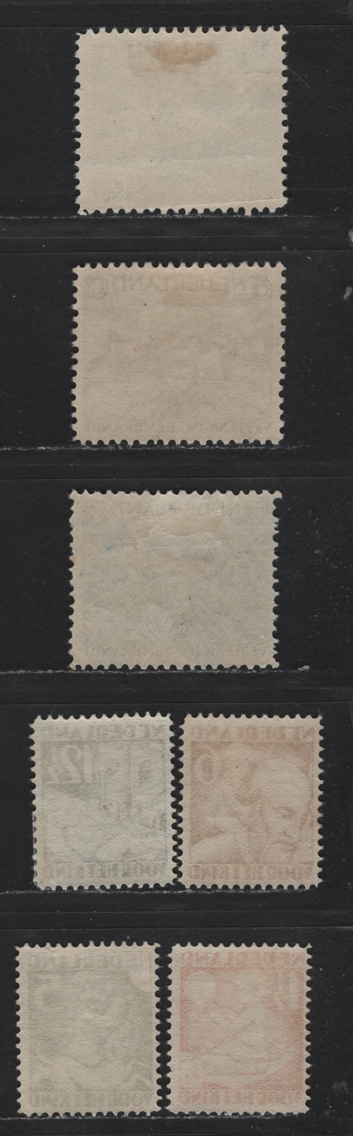 Lot 57 Netherlands SC#B41-B47 5c+5c - 12.5c+3.5c Blue Green - Light Ultramarine , 1930 Rembrandt Society - Child Welfare Semi Postals, 7 F/VFOG Singles