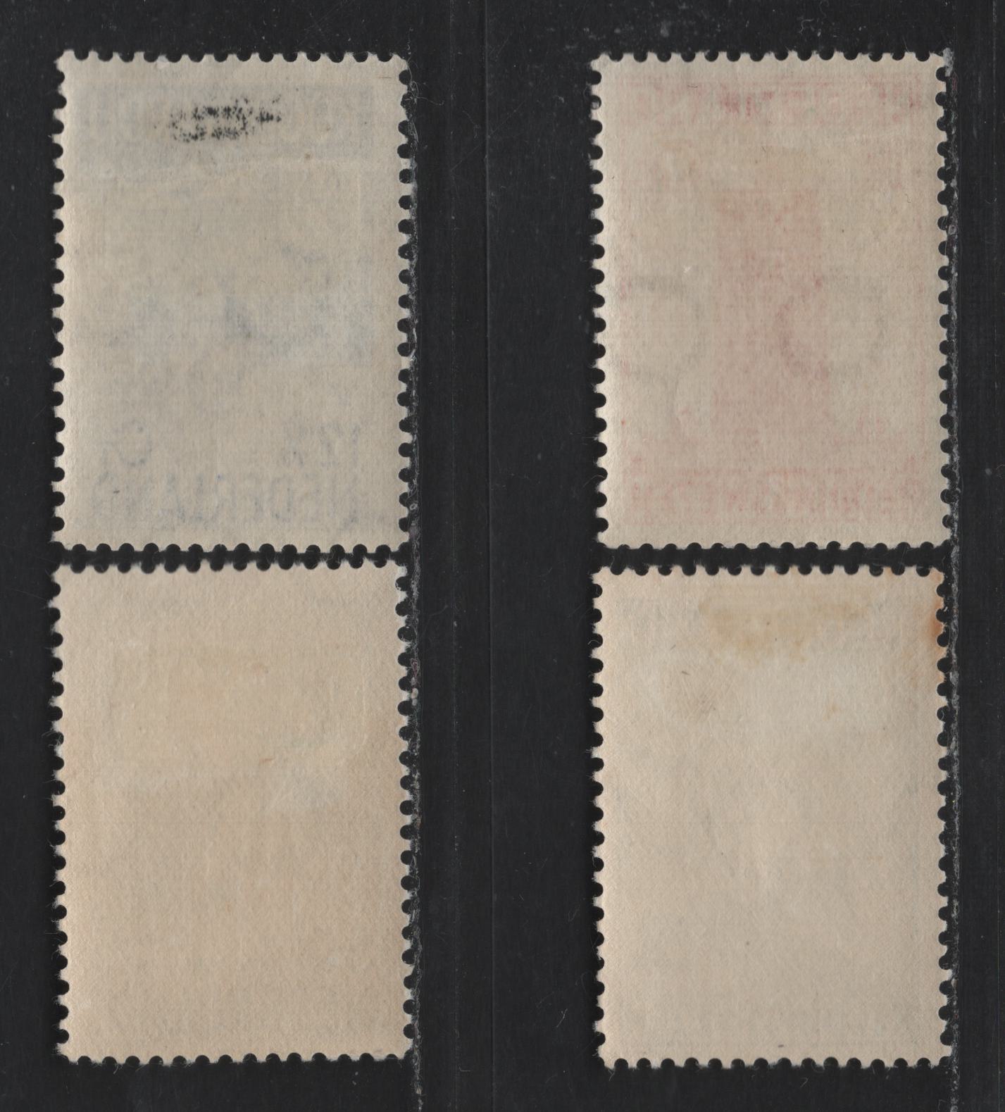 Lot 65 Netherlands SC#B62-B65 1.5c+1.5c - 12.5c+3.5c Deep Red - Ultramarine , 1933 Sailor's Homes Semi Postals, 4 F/VFOG Singles