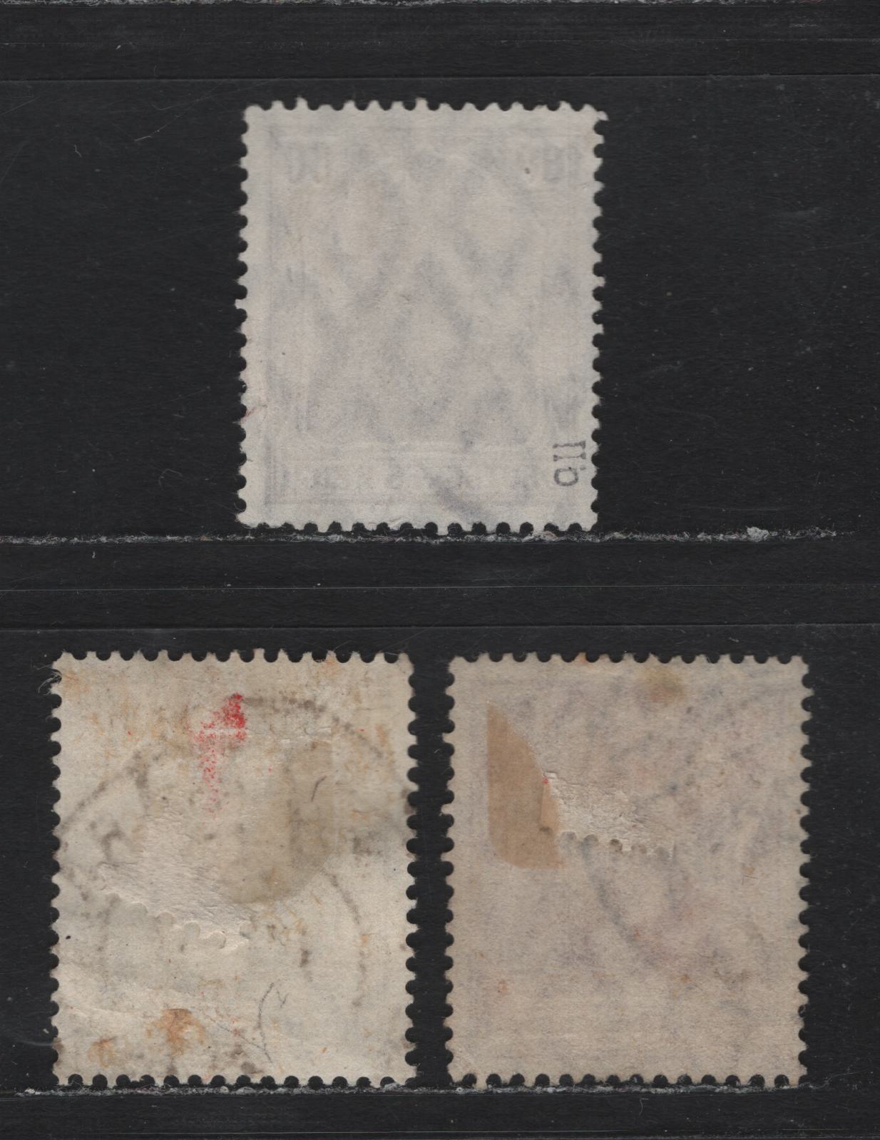 Lot 149 Germany SC#89-a 60pf Lively Brown Violet - Blackish Gray Lilac , 1913-1920 Germania Issue, 3 Very Fine Used Singles, June & October 1915 Printings