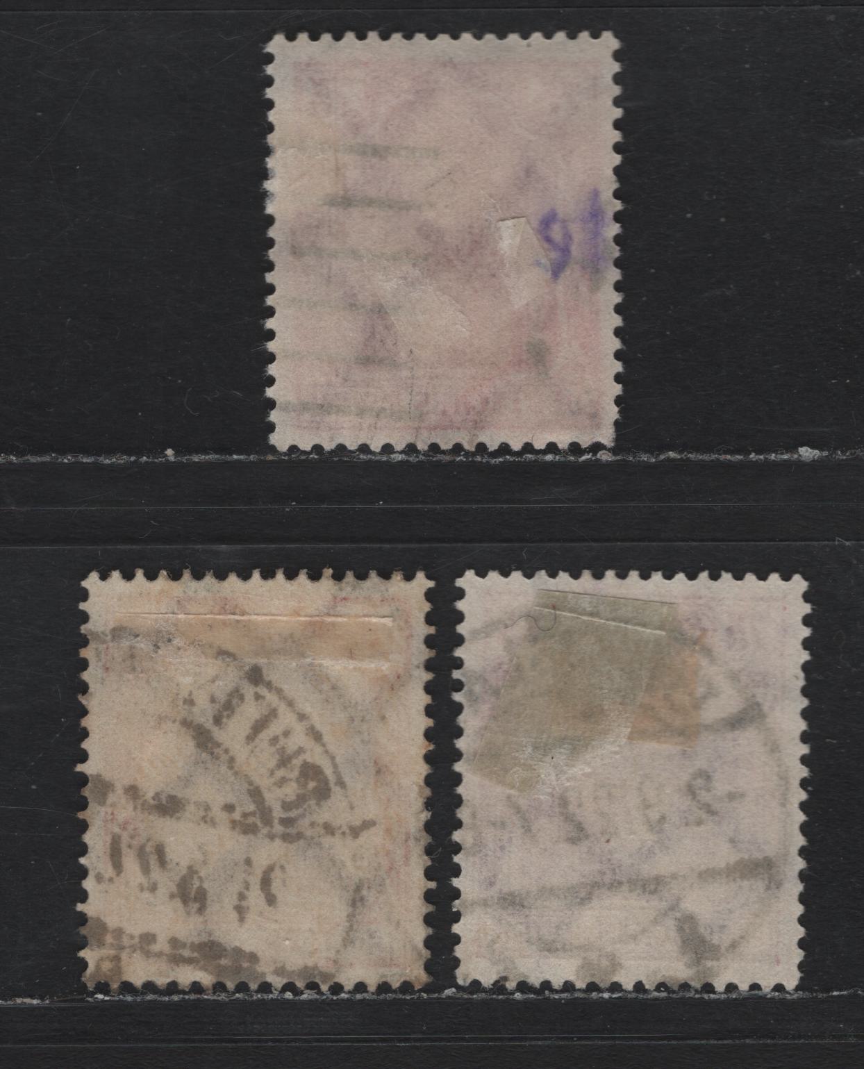 Lot 177 Germany SC#169, 174 (197a-b, 198) 75pf - 1.25m Lilac Red - Orange Red & Dark Carmine Lilac , 1921-1922 Germania Issue, 3 Very Fine Used Singles, Scarcer 75pf Lilac Carmine With Sept 2 1922 Breslau SON CDS