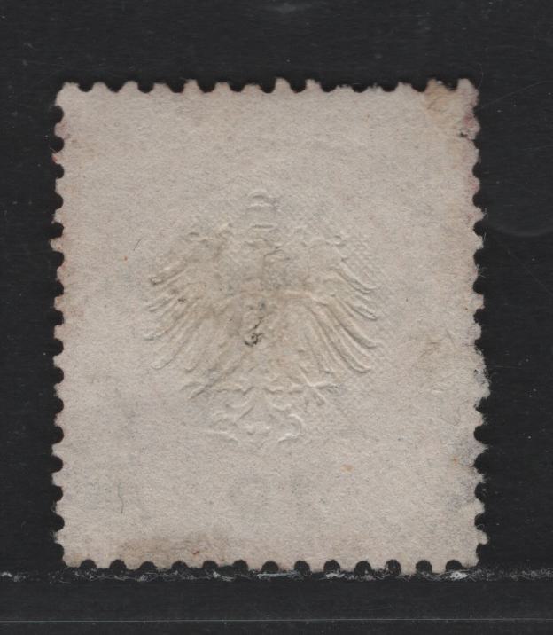 Lot 77 Germany SC#8a 2kr Red Orange , 1872 Eagle With Small Shield Issue, A Fine Used Single, April 2 1872 Frankfurt Cancel