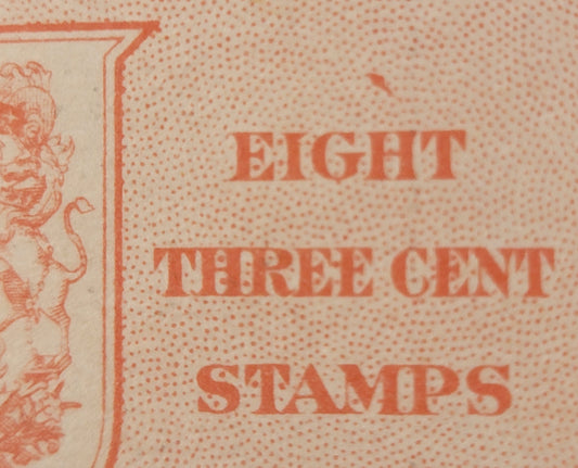 Lot 268 As Lot 265, But Cover Shows Accent Over "Eight" Flaw, Which Is Constant