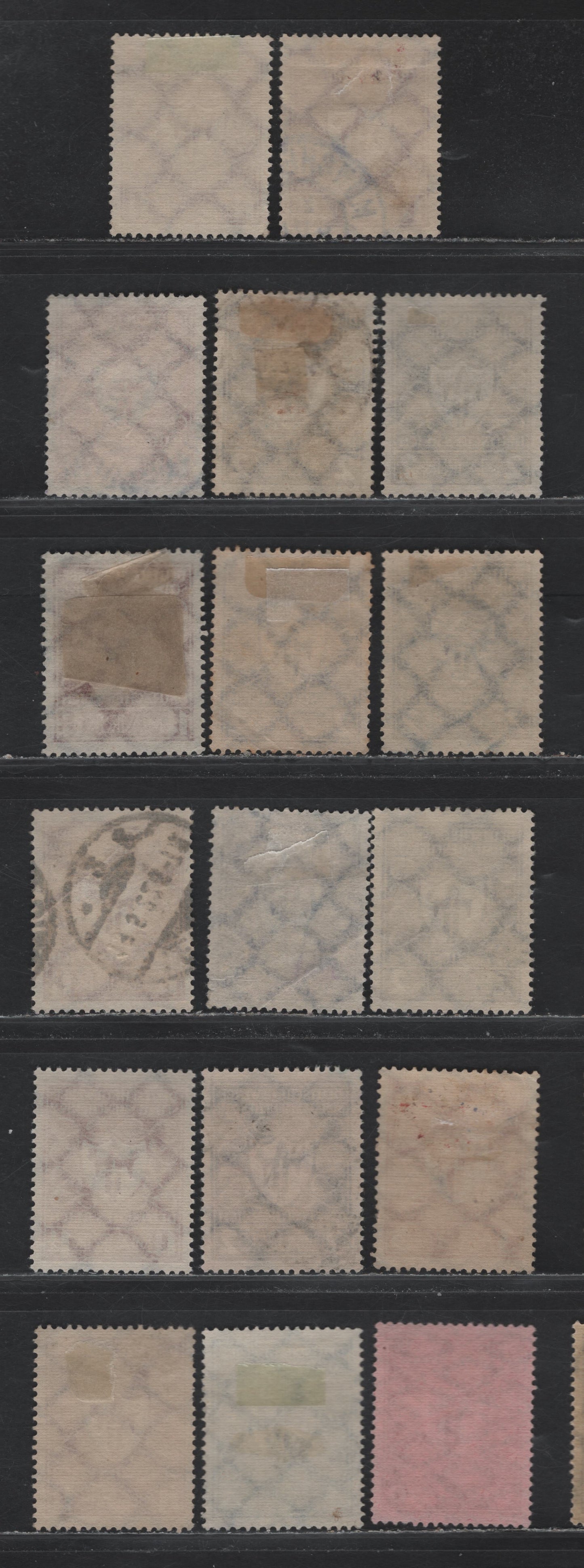 Lot 124 Germany SC#212,b, 213-215, 217 (199a,c, 200a, 201-202, 204a) 1.25m - 20m Carmine Red - Red Carmine On Rose , 1922 Arms of Munich Issue, 17 Very Fine Used Singles