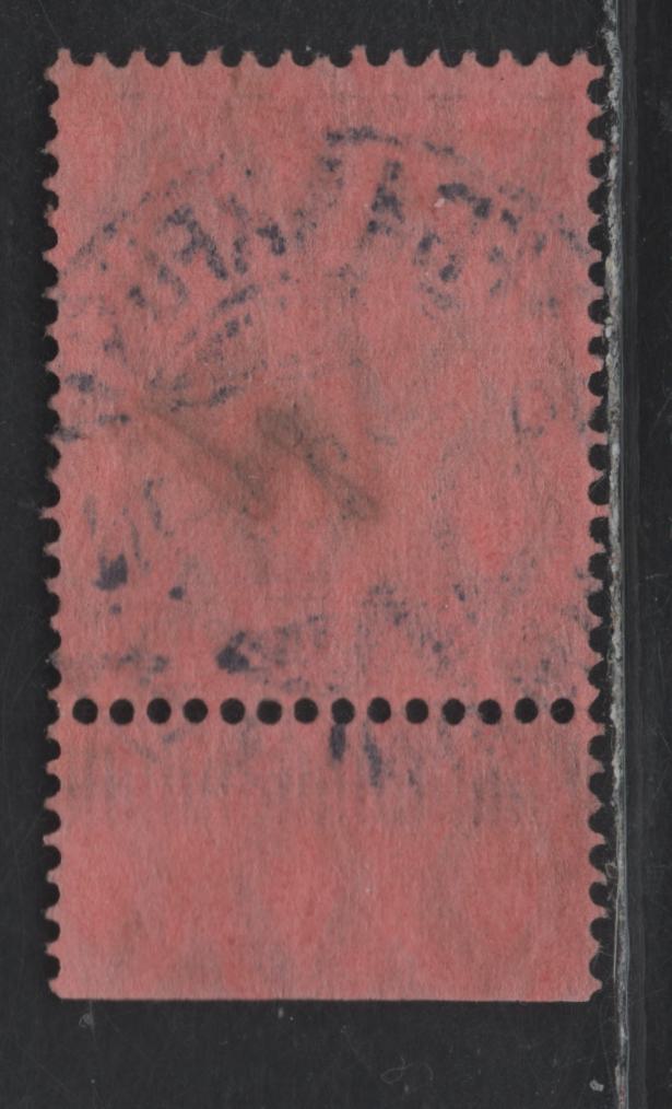 Lot 159 Germany SC#91a 80pf Black & Lake on Rose , 1905-1914 Germania Issue, A Fine Used Bottom Sheet Margin Single, Peacetime Printing With September 19 1912 Frankfurt Cancel