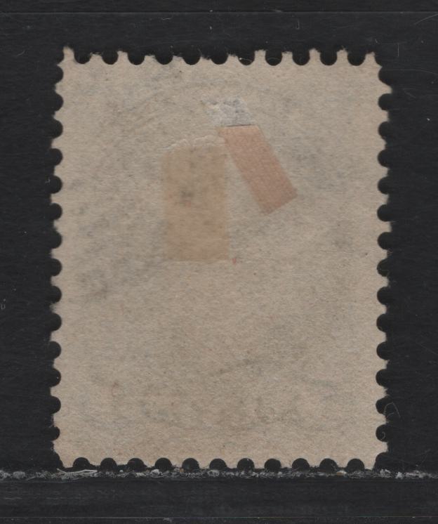 Lot 20 Canada #38 5c Greenish Gray Queen Victoria, 1870-1893 Small Queen Issue, A Very Fine Used Single, Late Montreal Printing Or Close to Montreal Gazette Printing Of The 5c, LM-J Paper, Perf 12, Segmented Target Cancel.